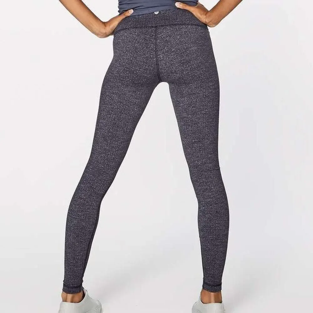 Lululemon Women's Grey and Black Leggings